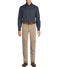 Cremieux Blue Label Thin Line Check Twill Long Sleeve Woven Shirt