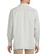 Cremieux Blue Label Thin Line Check Twill Long Sleeve Woven Shirt