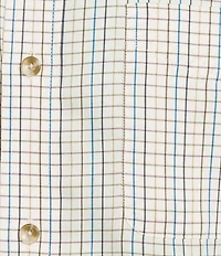 Cremieux Blue Label Thin Line Check Twill Long Sleeve Woven Shirt