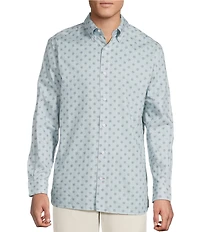 Cremieux Blue Label Twill Circle Geometric Long Sleeve Woven Shirt