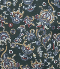 Cremieux Blue Label Twill Geometric Floral Print Long Sleeve Woven Shirt