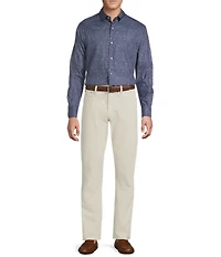 Cremieux Blue Label Twill Paisley Long Sleeve Woven Shirt