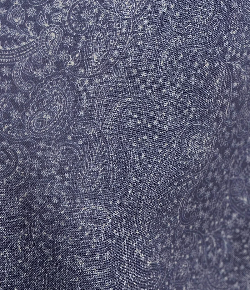 Cremieux Blue Label Twill Paisley Long Sleeve Woven Shirt