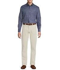 Cremieux Blue Label Twill Paisley Long Sleeve Woven Shirt