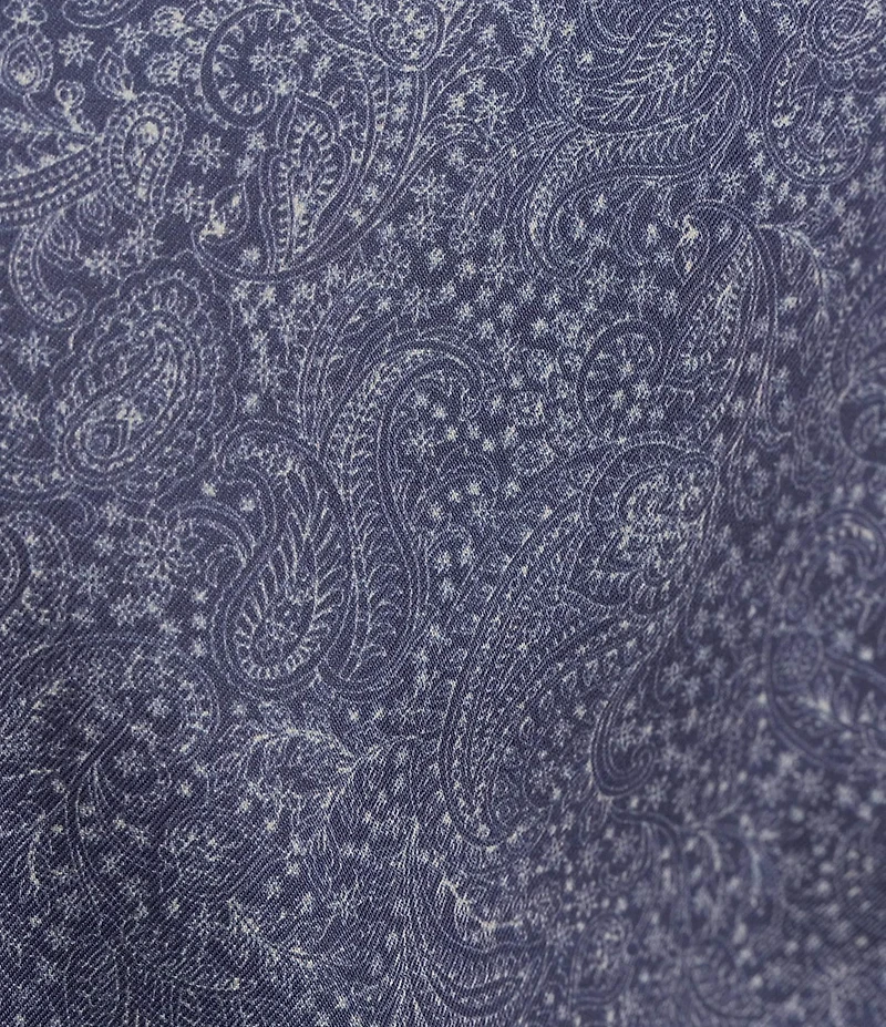 Cremieux Blue Label Twill Paisley Long Sleeve Woven Shirt