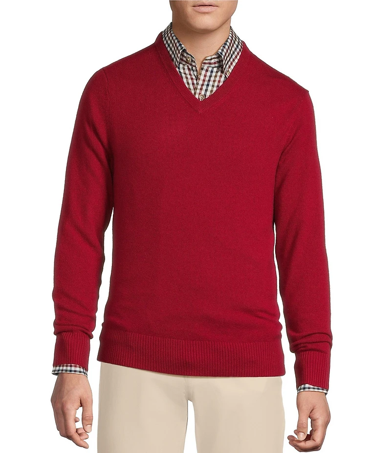 Cremieux Blue Label V-Neck Cashmere Sweater