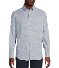 Cremieux Blue Label Washed Oxford Check Long Sleeve Woven Shirt