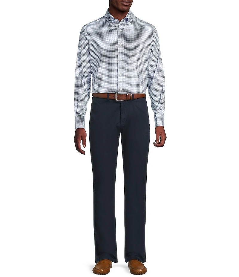 Cremieux Blue Label Washed Oxford Check Long Sleeve Woven Shirt