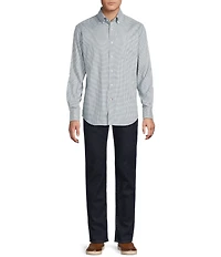 Cremieux Blue Label Washed Oxford Check Long Sleeve Woven Shirt