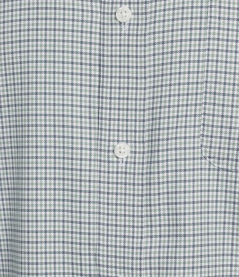 Cremieux Blue Label Washed Oxford Check Long Sleeve Woven Shirt