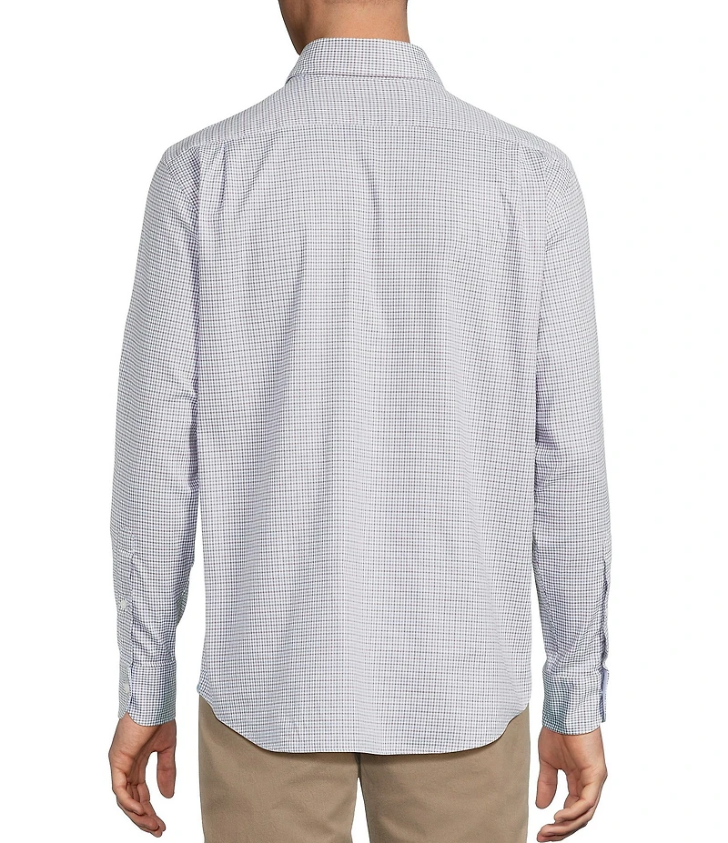 Cremieux Blue Label Washed Oxford Check Long Sleeve Woven Shirt