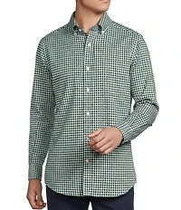 Cremieux Blue Label Washed Oxford Check Long Sleeve Woven Shirt