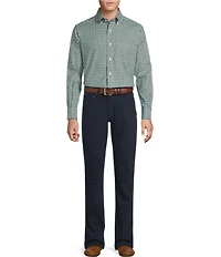 Cremieux Blue Label Washed Oxford Check Long Sleeve Woven Shirt