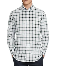 Cremieux Blue Label Washed Oxford Large Check Long Sleeve Woven Shirt