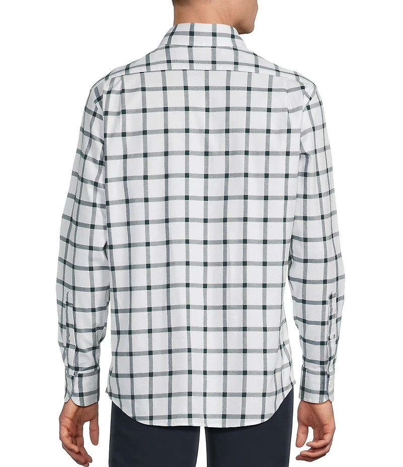 Cremieux Blue Label Washed Oxford Large Check Long Sleeve Woven Shirt