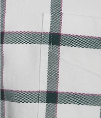 Cremieux Blue Label Washed Oxford Large Check Long Sleeve Woven Shirt