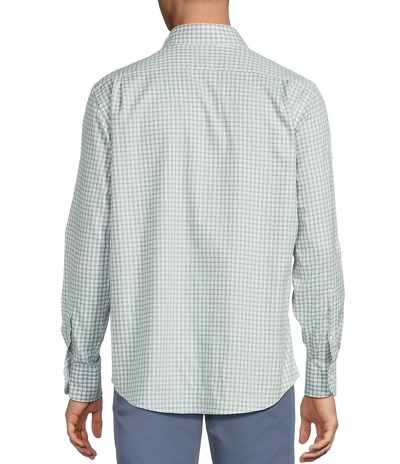 Cremieux Blue Label Washed Oxford Check Long Sleeve Woven Shirt