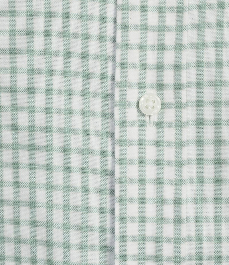 Cremieux Blue Label Washed Oxford Small Check Long Sleeve Woven Shirt