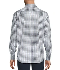 Cremieux Blue Label Washed Oxford Tight Plaid Long Sleeve Woven Shirt