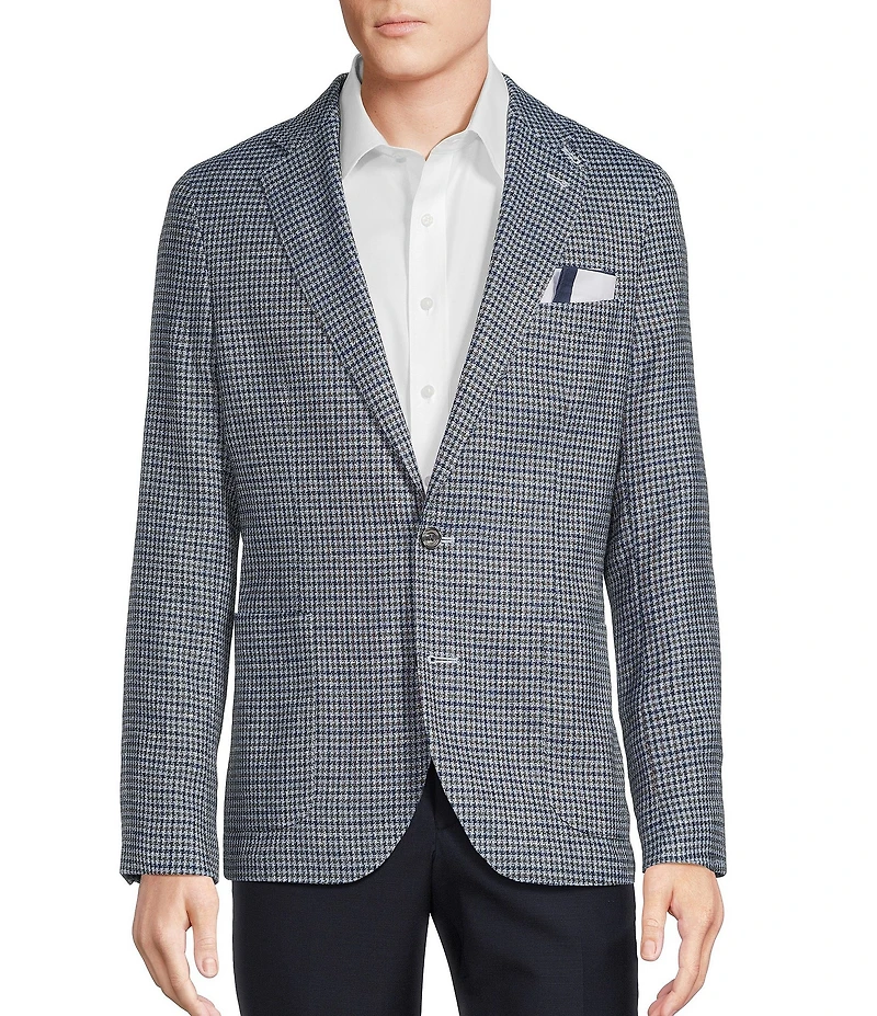 Cremieux Blue Label Wool Blend Check Blazer