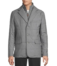 Cremieux Blue Label Wool Flannel Padded Blazer Jacket