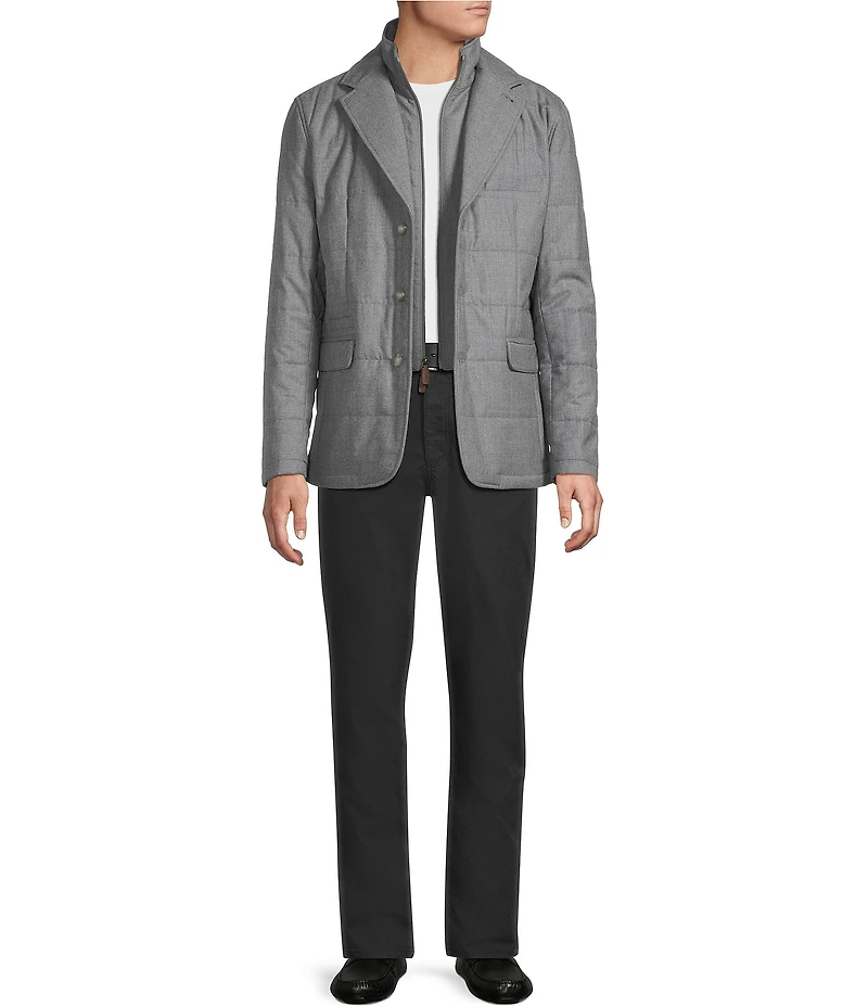 Cremieux Blue Label Wool Flannel Padded Blazer Jacket