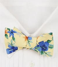 Cremieux Bright Floral Print Bow Tie