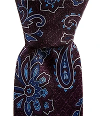 Cremieux Brushed Paisley 3#double; Silk Tie