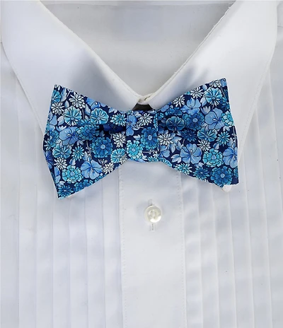 Cremieux Bryce Flower Print Silk Bow Tie