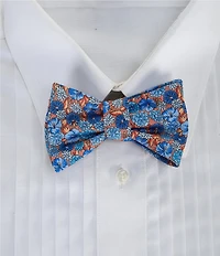 Cremieux Bryce Flower Print Silk Bow Tie