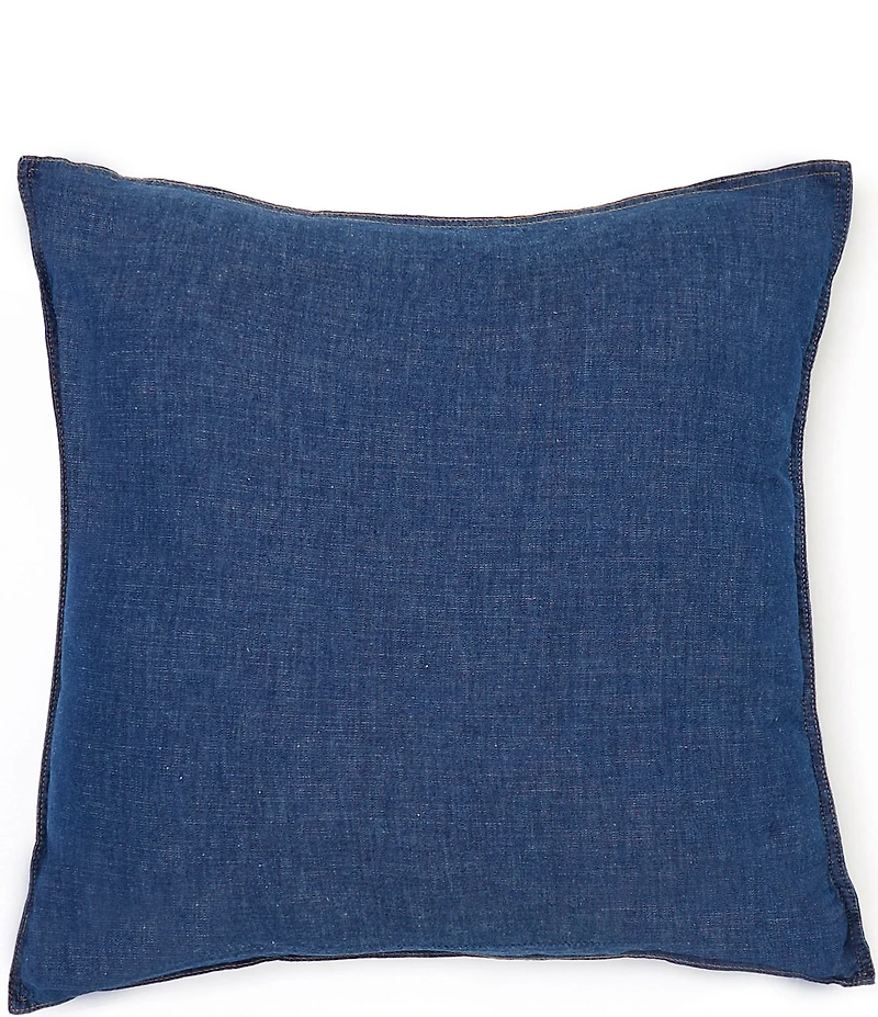 Cremieux Denim Cotton Square Pillow