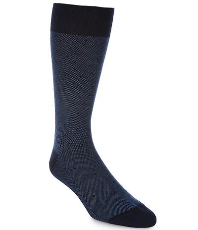 Cremieux Diamond Pattern Crew Dress Socks