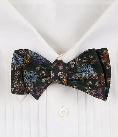 Cremieux Dominic Flower Print Woven Silk Bow Tie