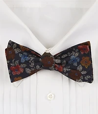 Cremieux Dominic Flower Print Woven Silk Bow Tie