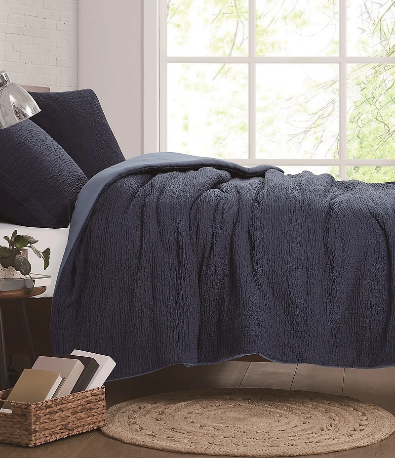 Cremieux Dorm Essentials Collection Crinkle Textured Comforter
