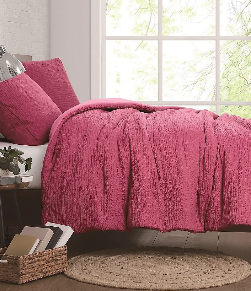 Cremieux Dorm Essentials Collection Crinkle Textured Comforter