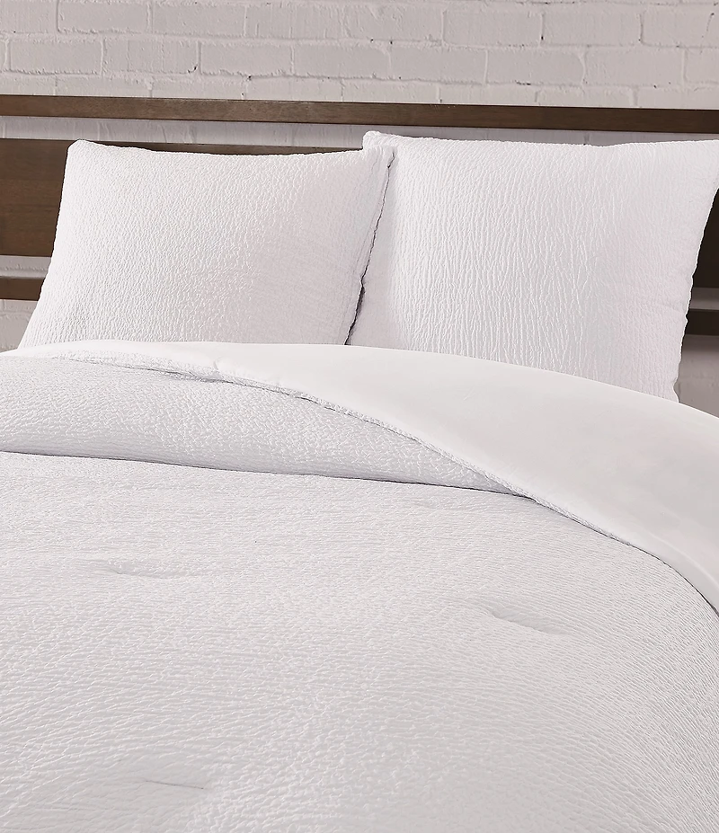 Cremieux Dorm Essentials Collection Crinkle Textured Euro Pillow