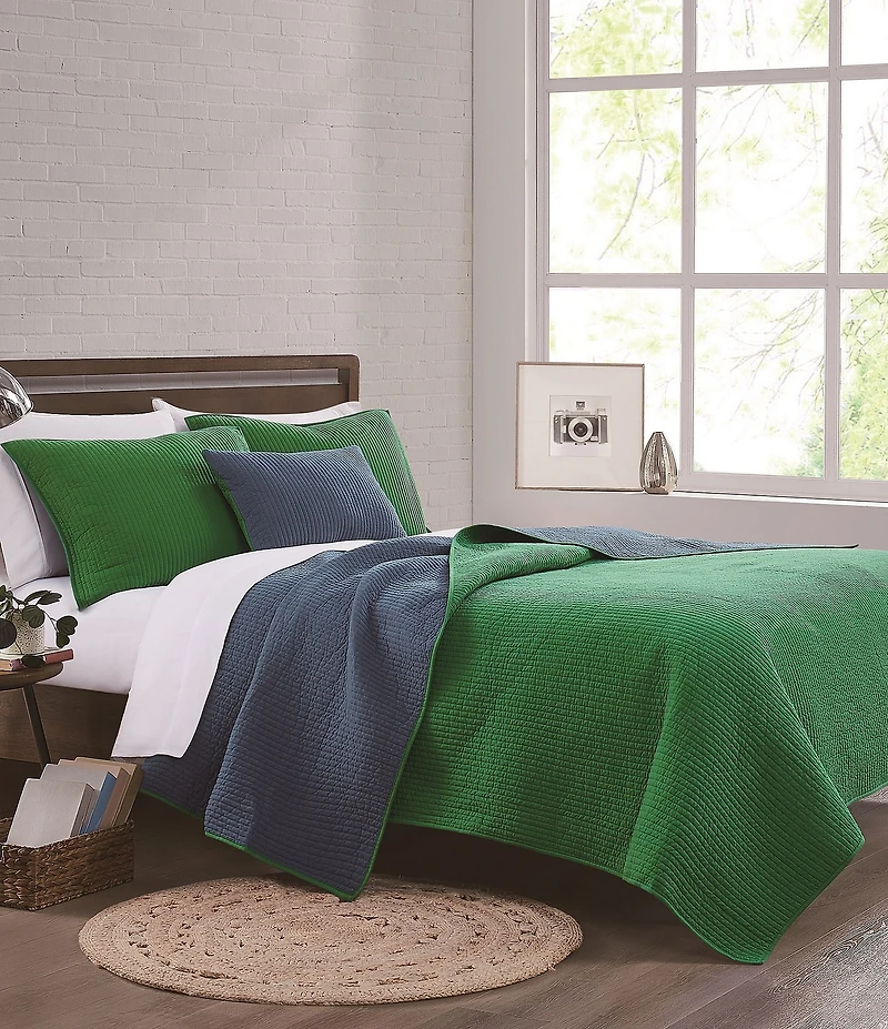 Cremieux Dorm Essentials Collection Reversible Quilt Mini Set