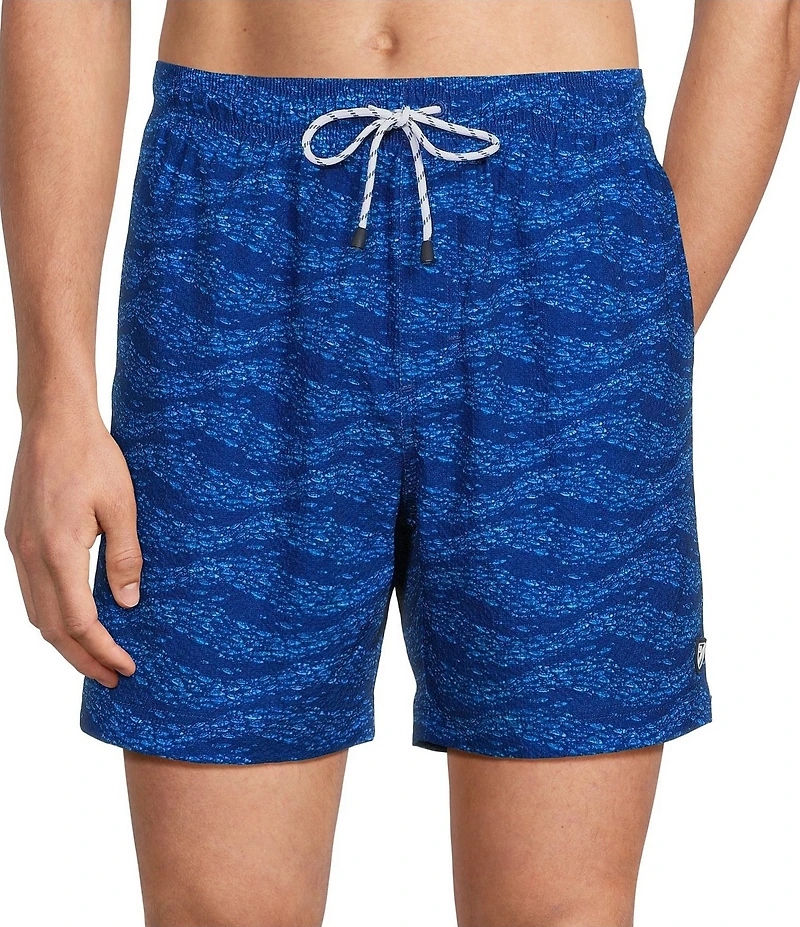 Cremieux Fish Current 6#double; Inseam Swim Trunks