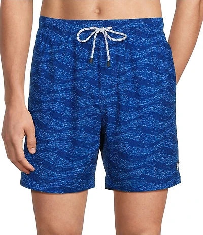 Cremieux Fish Current 6#double; Inseam Swim Trunks