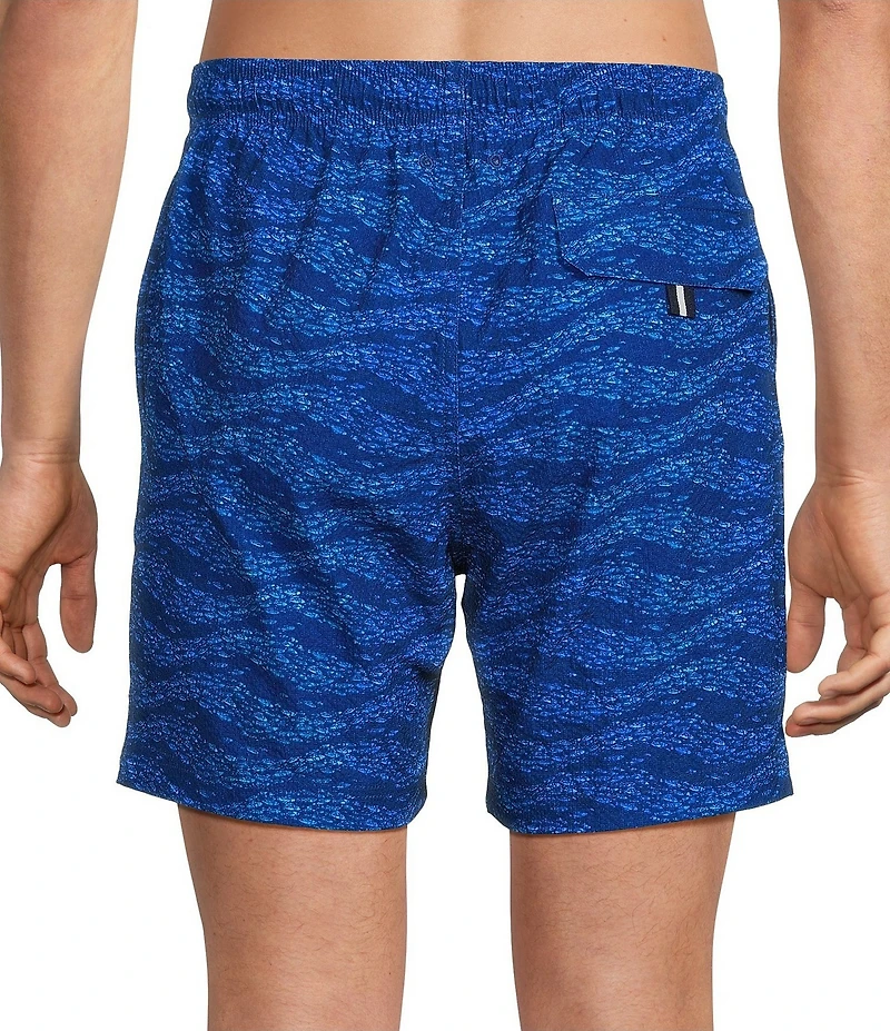 Cremieux Fish Current 6#double; Inseam Swim Trunks