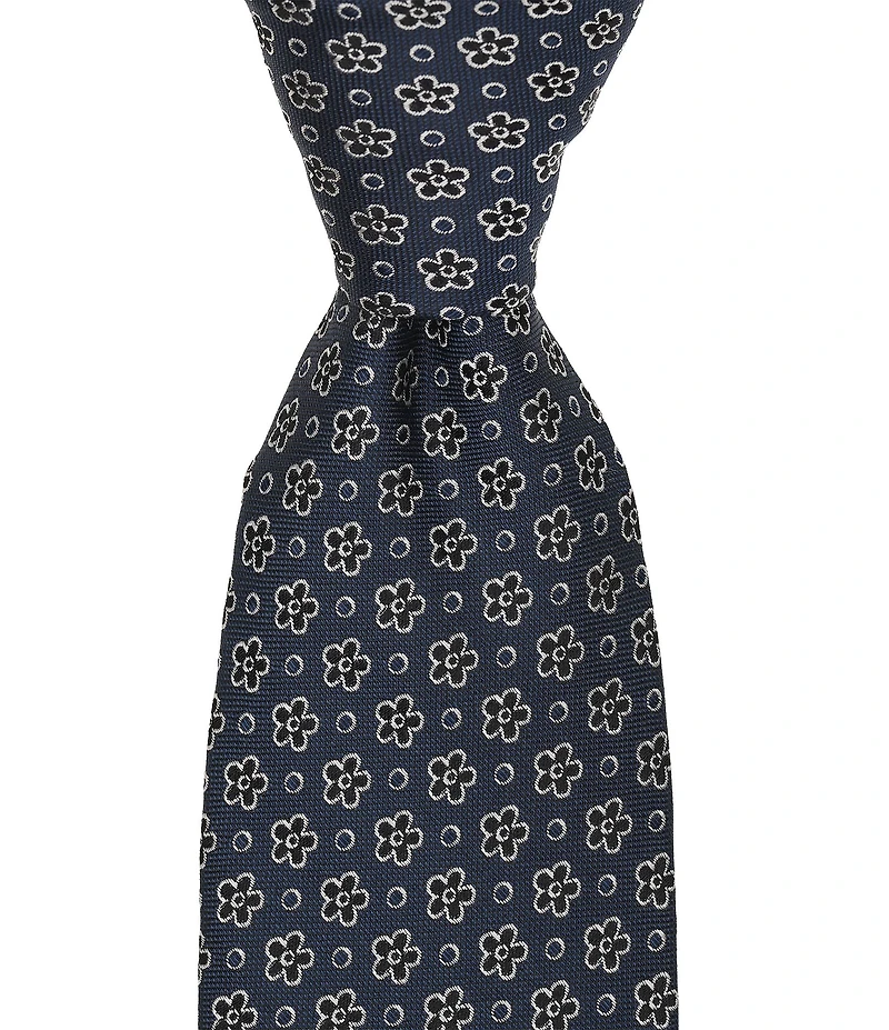 Cremieux Floral Dotted Traditional Silk Tie