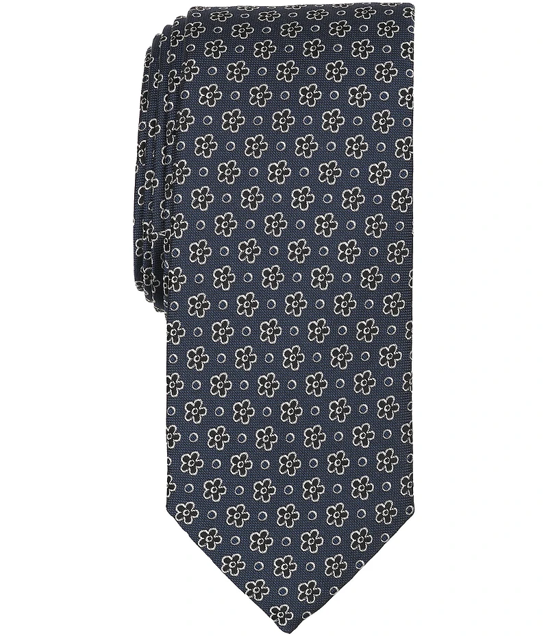 Cremieux Floral Dotted Traditional Silk Tie