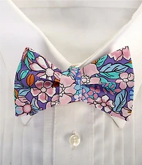 Cremieux Floral Print Woven Silk Bow Tie