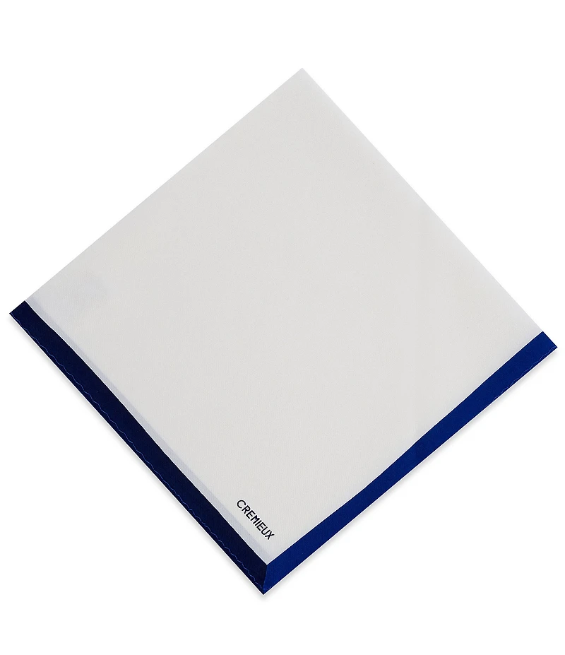 Cremieux Foster Bordered Solid Pocket Square