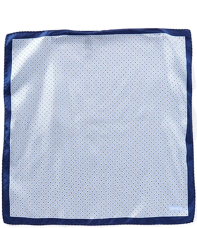 Cremieux Frankie Flower Medallion Silk Pocket Square