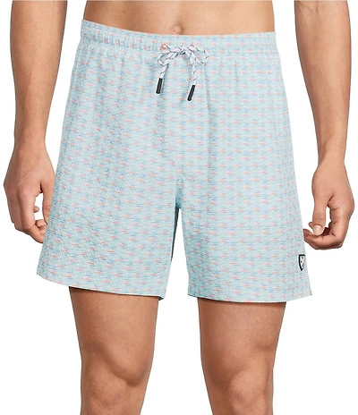 Cremieux Geo Fish 6#double; Swim Trunks