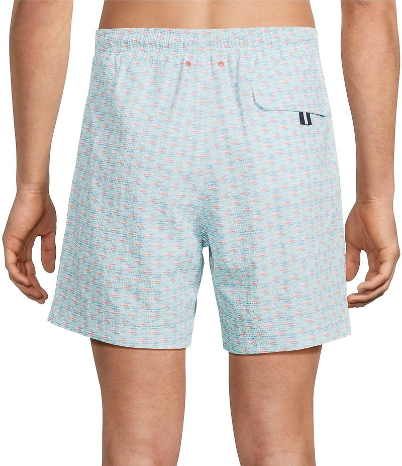Cremieux Geo Fish 6#double; Swim Trunks