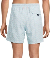 Cremieux Geo Fish 6#double; Swim Trunks