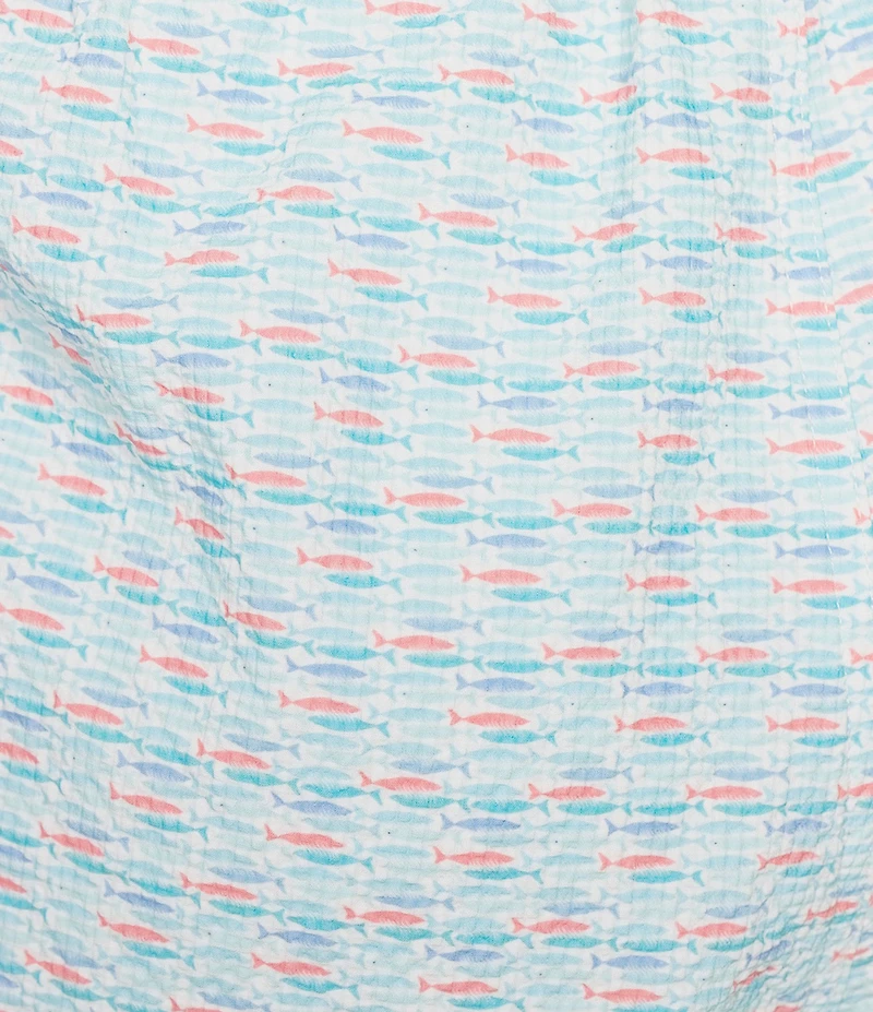 Cremieux Geo Fish 6#double; Swim Trunks